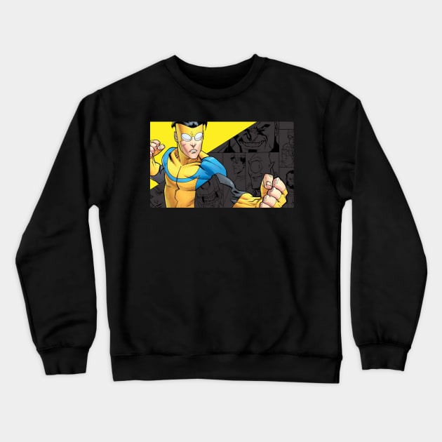 invincible banner Crewneck Sweatshirt by super villain